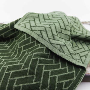 Kitchen Towels: Kitchen Towel | Tea Towel - Forest Herringbone