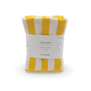 Products: Multi Cloth 2pk - Daffodil Stripe