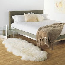 Wool: Natural Sheepskin Rug 2 piece Double