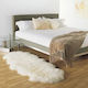 Natural Sheepskin Rug 2 piece Double