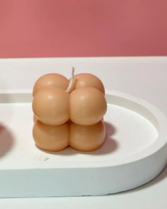 Products: Small Bubble Cube Candle - EcoWick