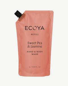 Products: Sweet Pea & Jasmine Hand & Body Wash Refill