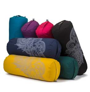 Yoga Bolsters Yoga Props: Round Bolster - Organic Cotton - Henna