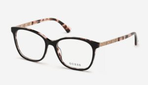 Eyeglasses: Gu2743 005 53 Black Clear