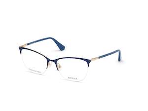 Eyeglasses: Guess Gu2787 091 52 Matte Blue Clear