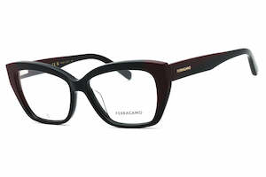 SALVATORE FERRAGAMO SF2938N 051 Eyeglasses Black Burgundy Frame 53mm