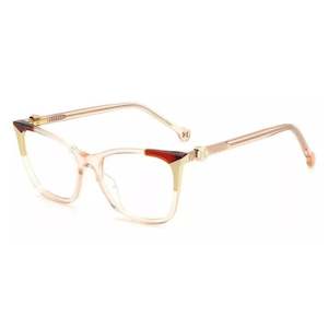 Eyeglasses: Carolina Herrera Women's Nude Beige Square Cat Eye Eyeglass Frame CH0057-0DLN-17