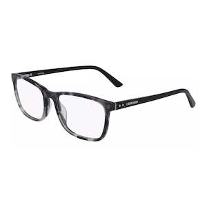 Eyeglasses: Calvin Klein Men's Charcoal Tortoise Soft Rectangular Eyeglass Frame CK20511 022