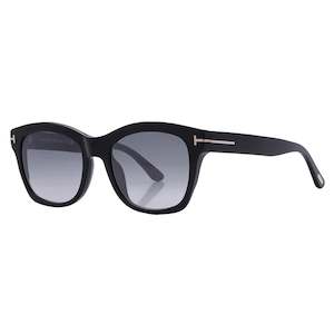 Tom Ford Lauren Women's Shiny Black Soft Square Sunglasses - FT0614-01C-52