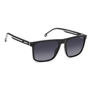 Carrera Eyewear: Carrera 8064/s 80s 9o 0 Black White Dark Grey Shaded