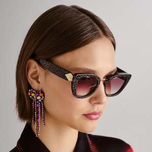 Camilla Eyewear: Camilla Nile Goddess | Black Glitter Leopard