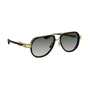 Dita VASTIK DT DTS441 A-01 Yellow Gold/Black Metal & Plastic Sunglasses Green