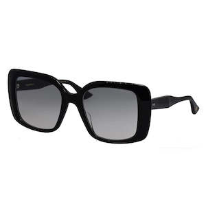 Unisex Sunglasses: Dita ADABRAH DT DTS716 A-01 Black Plastic Sunglasses Grey Gradient Lens