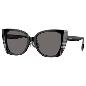 Burberry: Burberry Meryl Polarized Women's Blk Butterfly Sunglasses BE4393F 405181 54