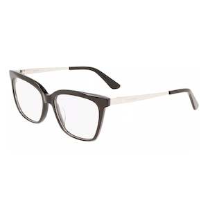 Calvin Klein: Calvin Klein Women's Shiny Black Square Cat-Eye Eyeglass Frame - CK22509 001