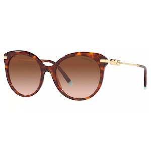 Tiffany And Co Eyewear: Tiffany & Co. Women's Havana Round Cat Eye Sunglasses - TF4189B-80023B-55