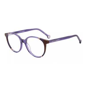 Carolina Herrera Women's Violet Brown Round Eyeglass Frame - CH0067-0E53-17