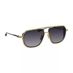 Dita INTRACRAFT DT DTS165 A-01 Yellow Gold/Black Iron Metal Sunglasses Grey