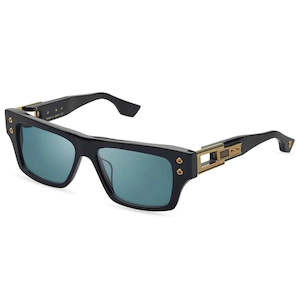 Dita GRANDMASTER-SEVEN DT DTS407 A-01 Black/Yellow Gold Plastic Sunglasses Blue