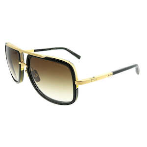 Dita Mach-One DRX-2030 DRX-2030B Black 18K Gold Black Sunglasses Dark Brown AR