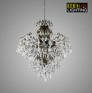 Antique Chandeliers: Crystal Chandelier Black 7803-660mm