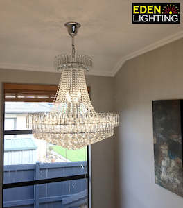 Antique Chandeliers: Crystal Chandelier Chrome 3005-800mm