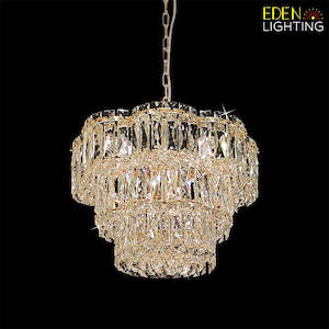 Crystal Chandeliers: Crystal Pendant Light Brass color 8310-450mm