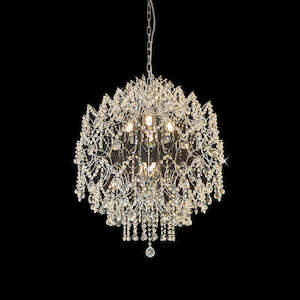 Crystal Chandeliers: Chandelier Crystal Chrome 9555-700mm