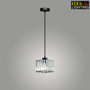 Iron Chandeliers: Pendant light shade Black  X10