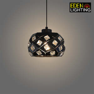 Iron Chandeliers: Pendant light shade Black X7