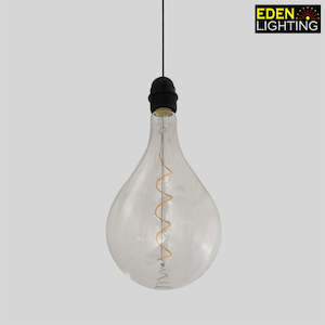 E27 Light Bulbs: Tear Drop A165 Clear glass 3W
