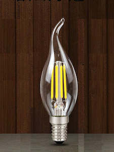 E14 Light Bulbs: E14 Flame 4W LED warm