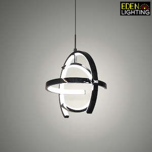 Plastic Pendant Lights: LED Color Change Pendant Light Black 300mm 80592