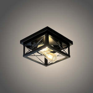 Iron Pendant Light Black 9998-9+3