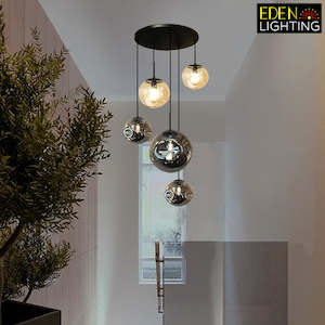 Pendant light Glasss Black 1782-500mm