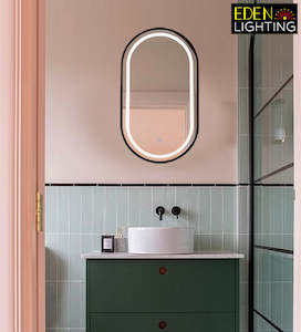 Led Mirrors: Mirror LED light Black BY3122
