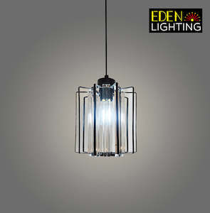 No Earth Waire: Pendant light shade Black  X11