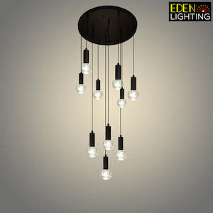Entrance Light Standard High Entrance: LED Pendant light Color change Black ED500-10-80