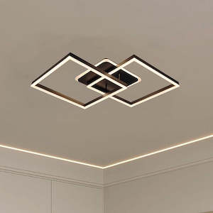 Led Ceiling Lights: Ceiling light LED Black 80048-2