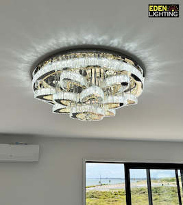 Crystal Chandeliers: Ceiling light Color change Modern Chrome 3206-800mm