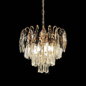 Crystals Pendant Light Gold A349s