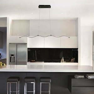 LED Pendant light Color change Black 1278
