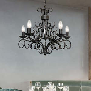 Modern Chandelier Brown 9742-5P