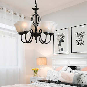 Chandelier Pendant light Black 9383/5p