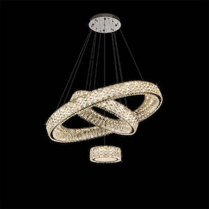 Contemporary Chandeliers: LED Pendant light Modern Chrome 7852-3