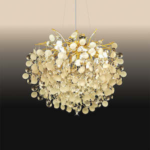 Contemporary Chandeliers: Modern Chandelier Gold 7001-400mm