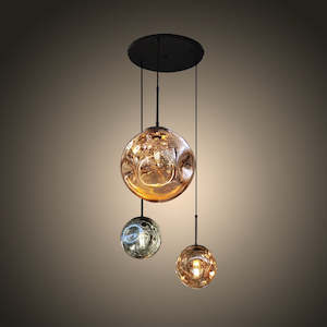 Pendant light Glass gold 1782-400mm