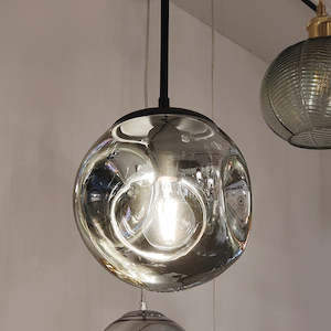 Glass Pendant light Smoke 1782-200mm