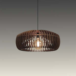 Pendant light Dark natural wood01-550
