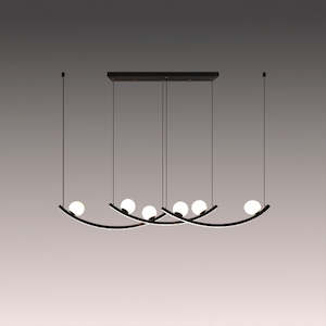 Pendant Lights Led: Pendant light LED Black 6078-1800mm